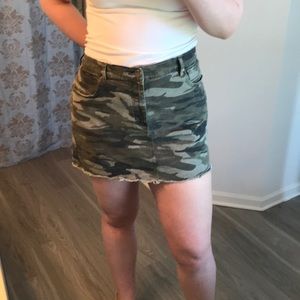 Camo Mini Skirt